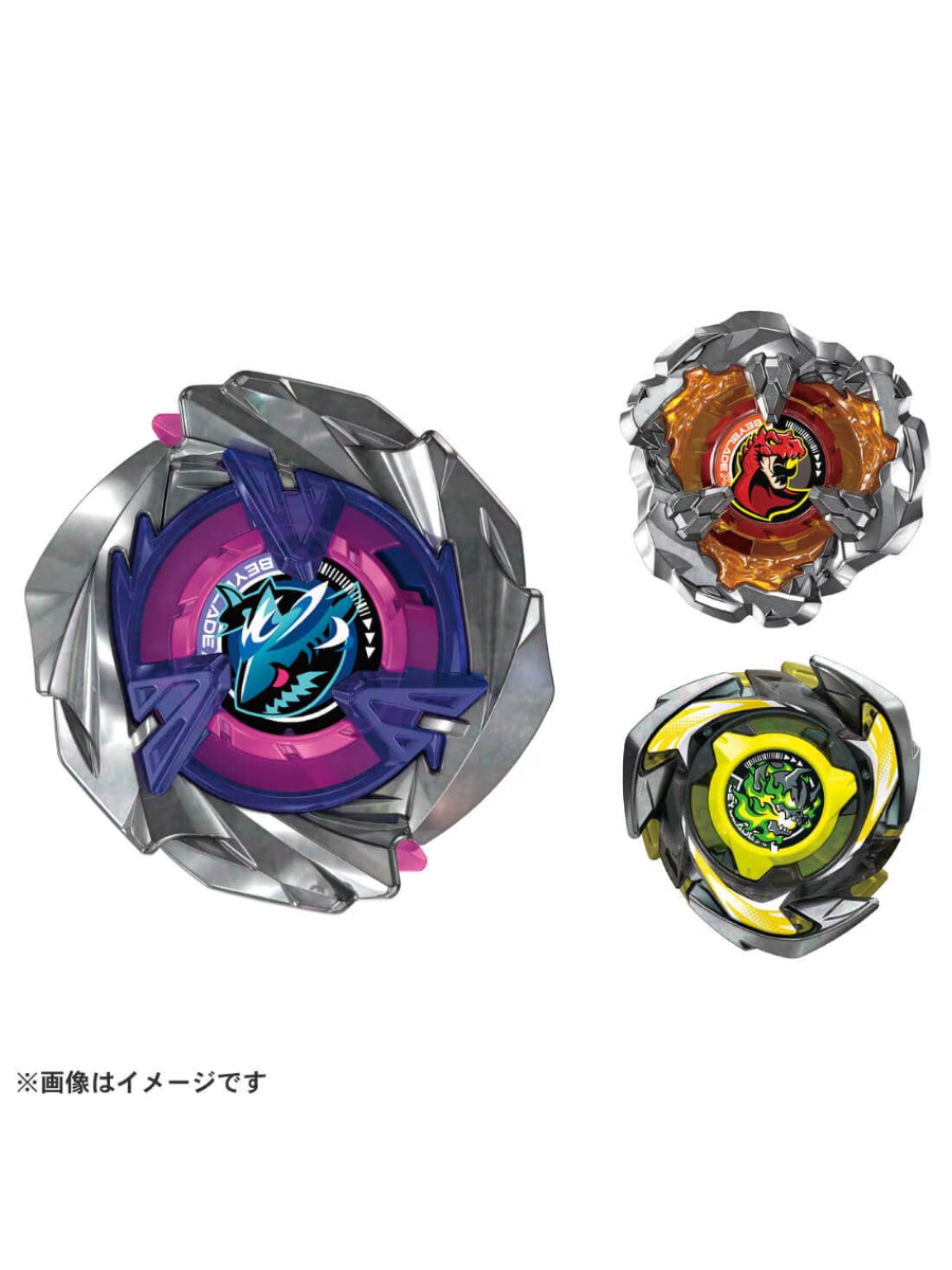 BEYBLADE X UX-15 Attack Type Shark Scale Deck Set (3 Beyblades)