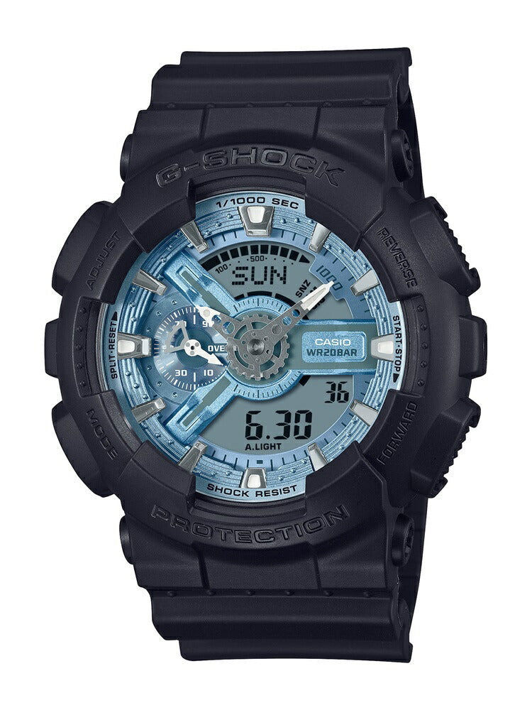 CASIO G-SHOCK GA-110CD-1A2JF One-Tone Dial Digital Analog Watch