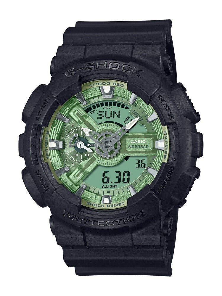 CASIO G-SHOCK GA-110CD-1A3JF One-Tone Dial Digital Analog Watch