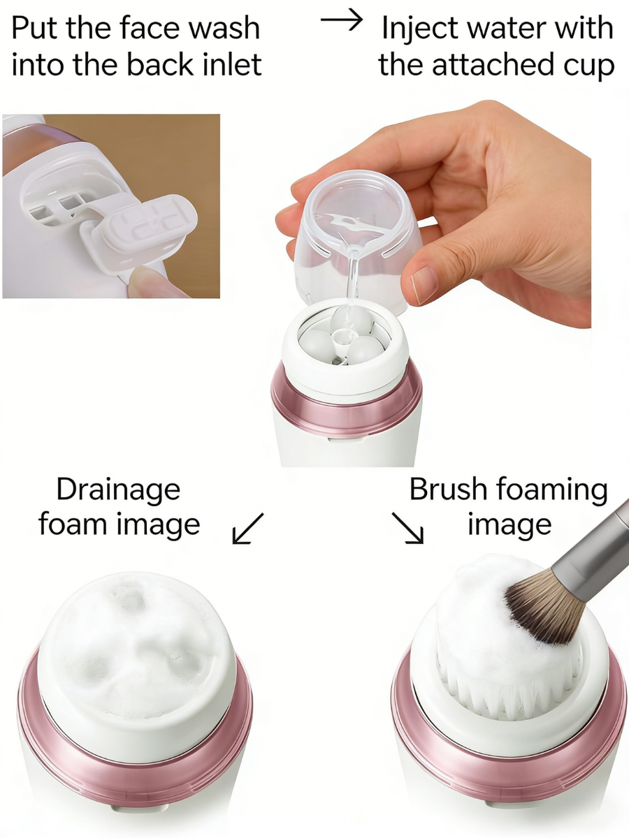 Panasonic Dense Foam Facial Cleansing Device – EH-SC67-P (Rechargeable & Cordless)