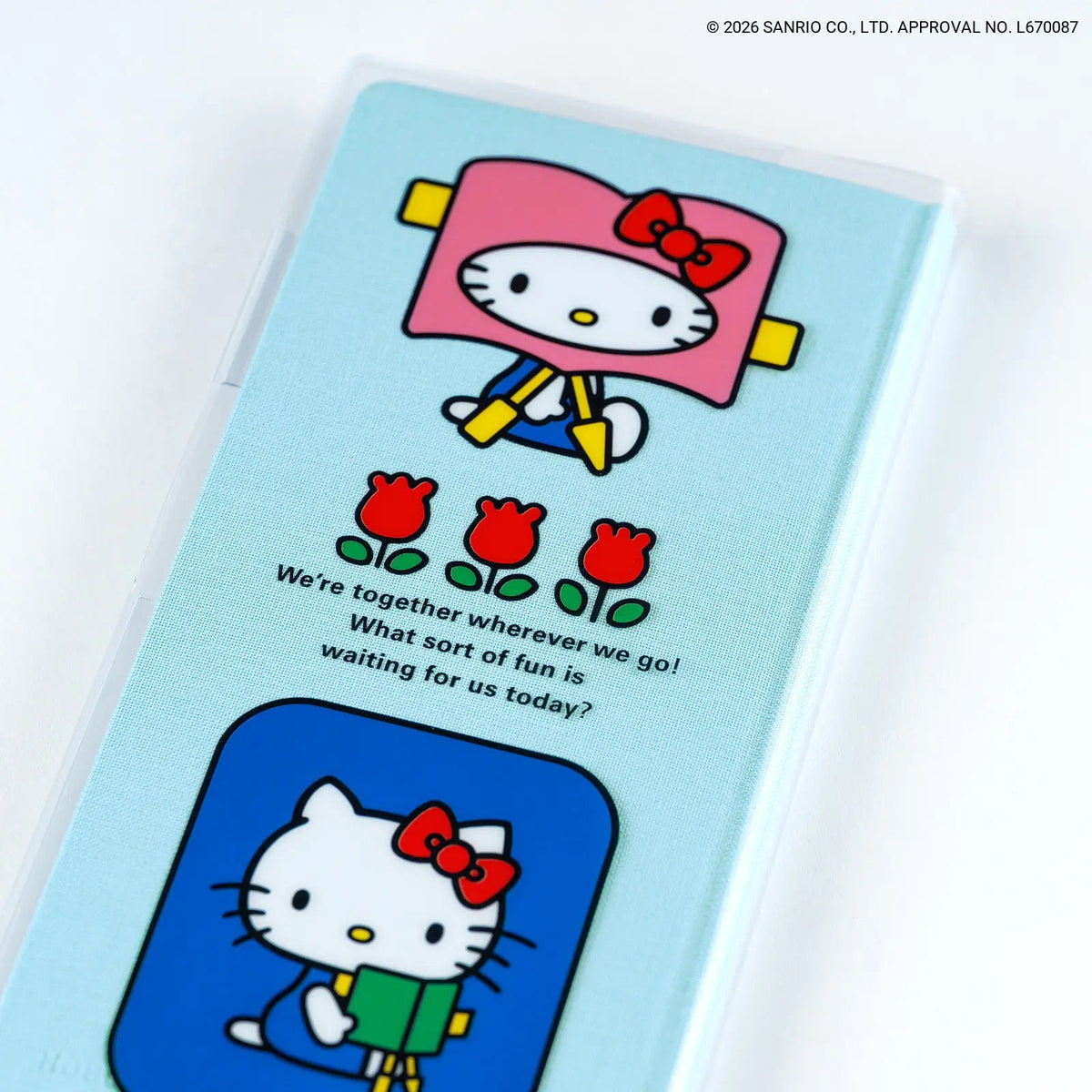 HELLO KITTY Clear Cover "Always Together" for Hobonichi Techo Weeks Size