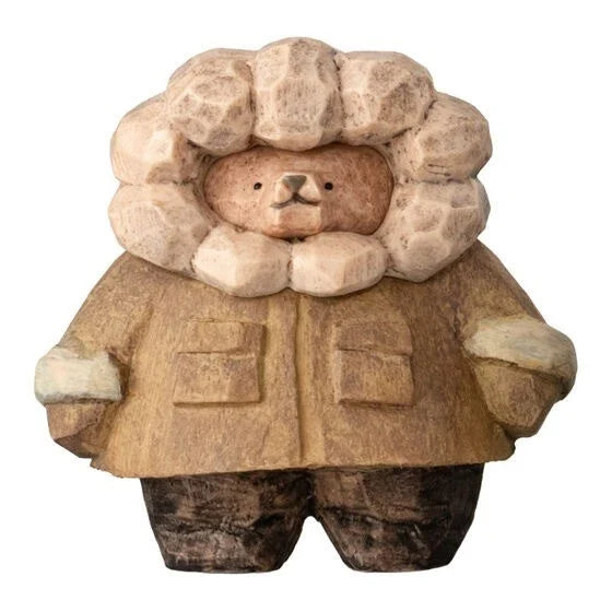 Masao Takahata Woodcarving Style Bear Figure Collection Complete 5 Set