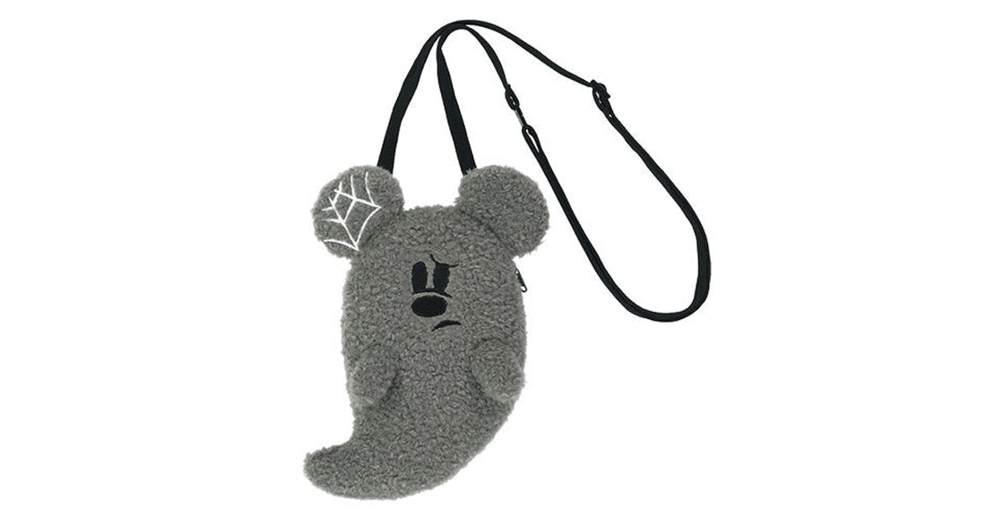 Tokyo Disney Halloween Ghost Mickey plush shoulder bag