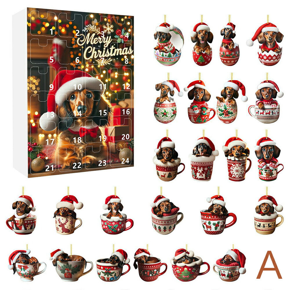 LIHAO Advent Calendar 2024 Christmas Pendant Set