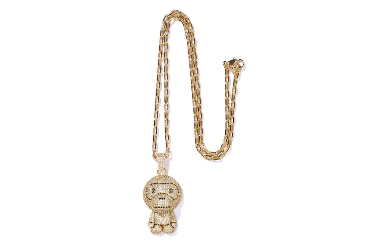 Bape MILO CRYSTAL STONE NECKLACE