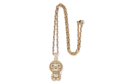 Bape MILO CRYSTAL STONE NECKLACE
