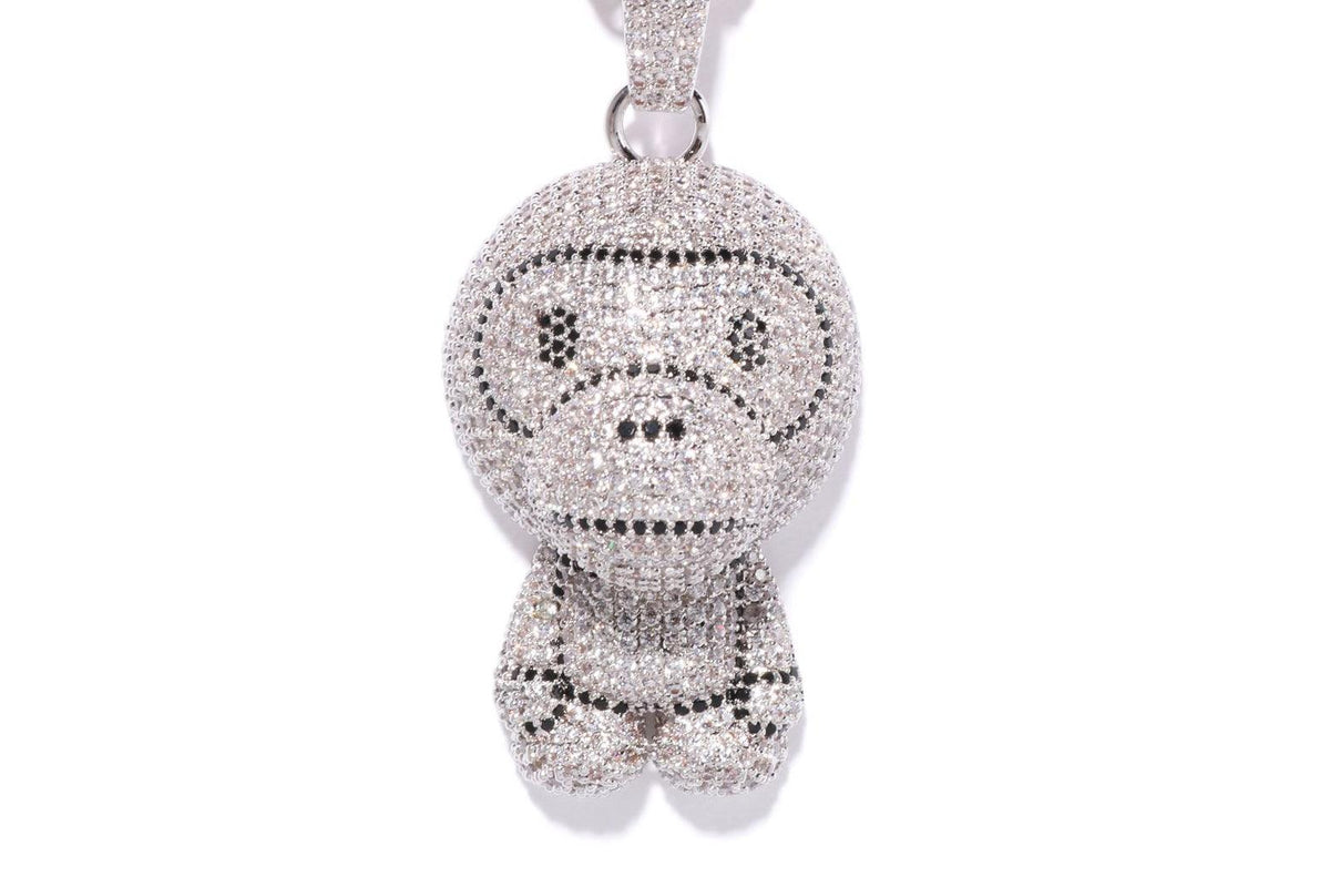 Bape MILO CRYSTAL STONE NECKLACE