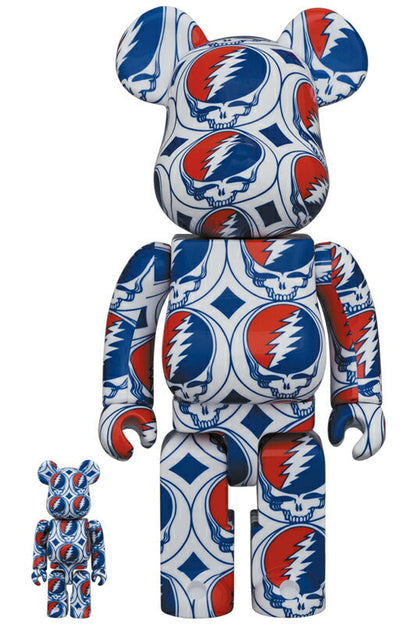 BE@RBRICK GRATEFUL DEAD 100％ & 400％ (STEAL YOUR FACE) medicom bearbrick
