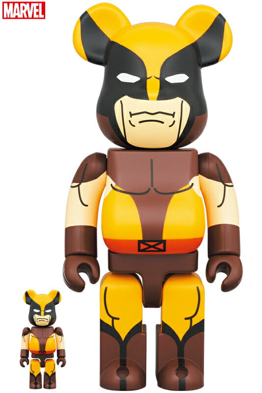 BE@RBRICK WOLVERINE (BROWN Ver.) 100％ & 400％ medicom bearbrick