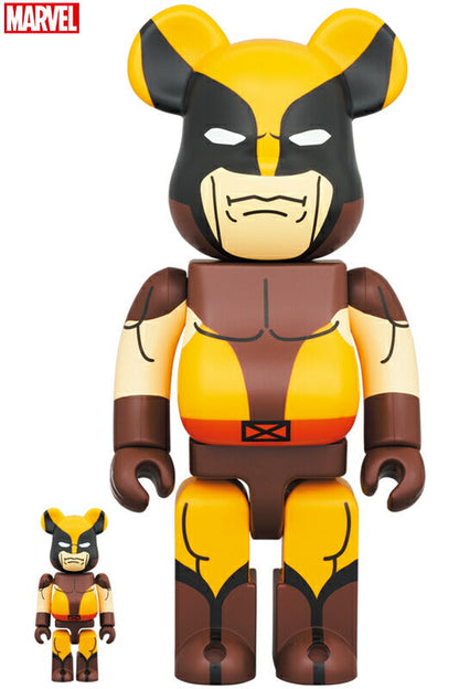 BE@RBRICK WOLVERINE (BROWN Ver.) 100％ & 400％ medicom bearbrick