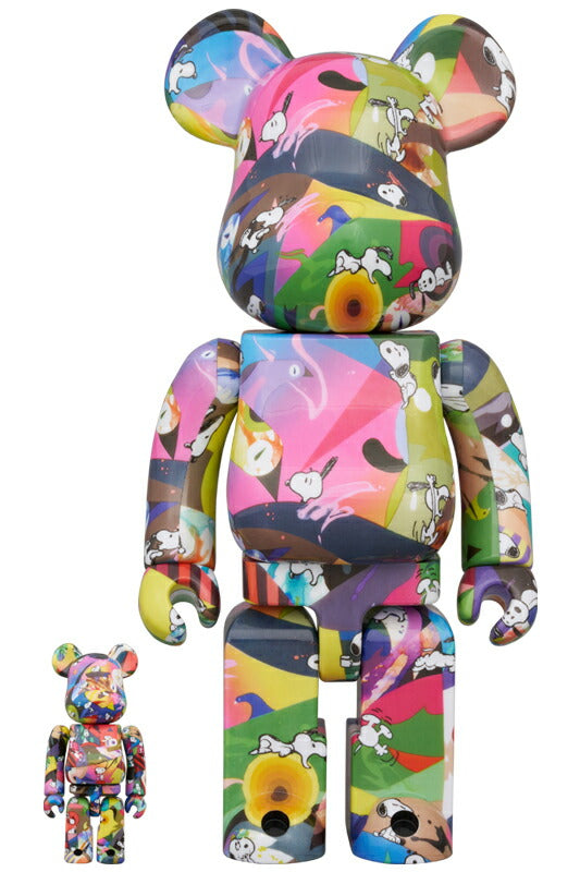 BE@RBRICK TOMOKAZU MATSUYAMA × PEANUTS 100％ & 400％ medicom bearbrick