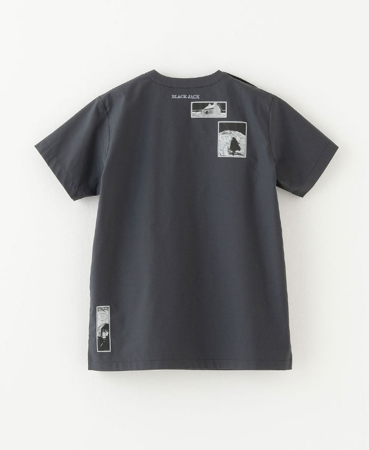 Scrub Canvas Club × BLACK JACK Unisex Scrub Top R77
