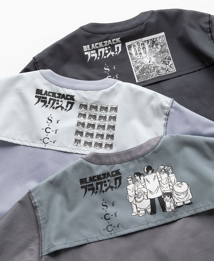 Scrub Canvas Club × BLACK JACK Unisex Scrub Top R77