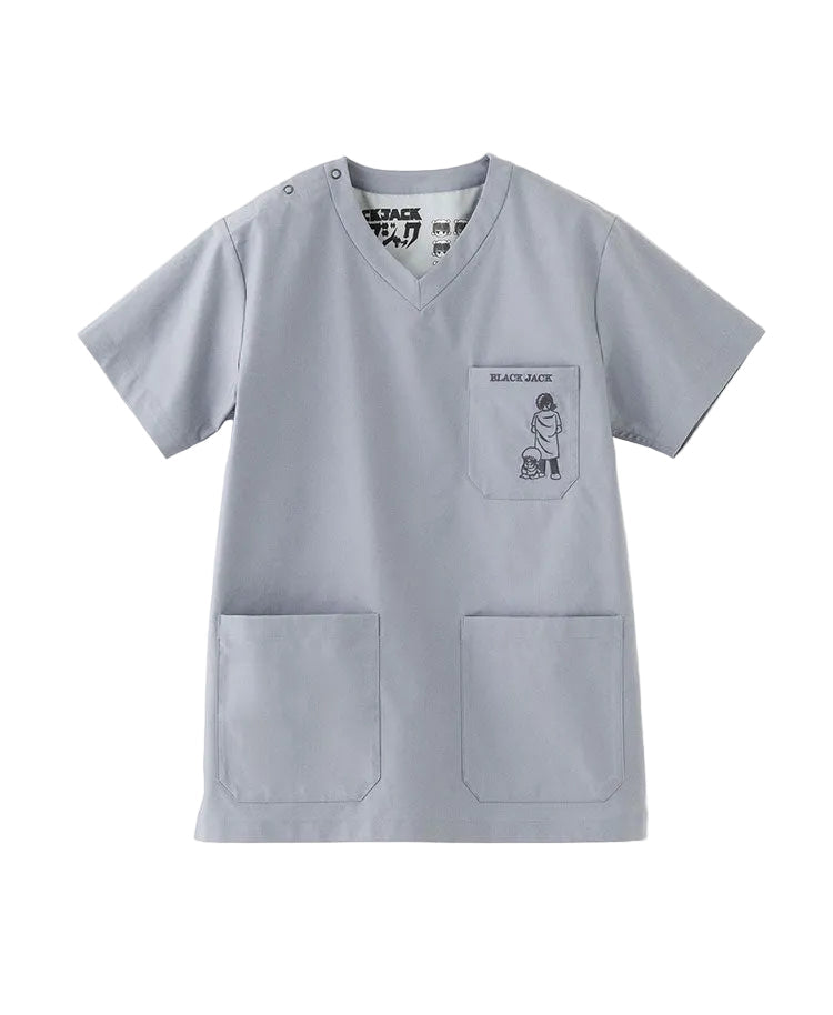 Scrub Canvas Club × BLACK JACK Unisex Scrub Top R77