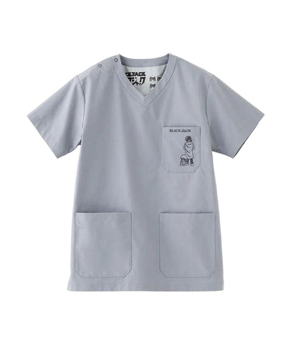 Scrub Canvas Club × BLACK JACK Unisex Scrub Top R77