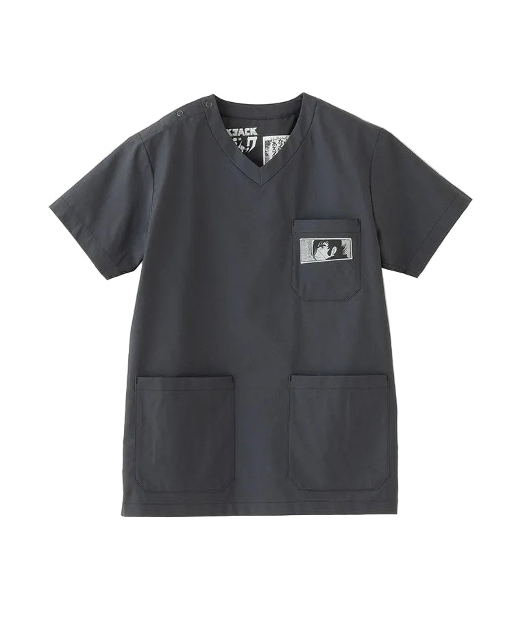 Scrub Canvas Club × BLACK JACK Unisex Scrub Top R77