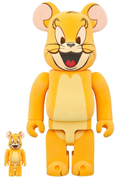 BE@RBRICK JERRY（Classic Color） FLOCKY Ver. 100％ & 400％ (TOM AND JERRY) medicom bearbrick