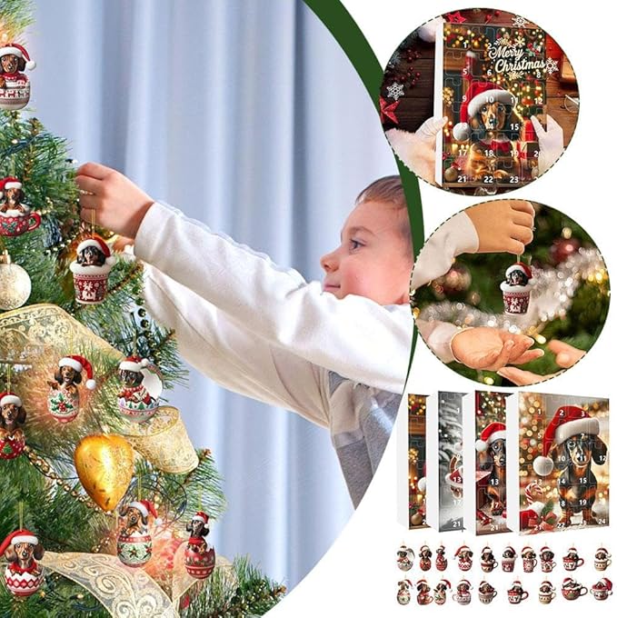 LIHAO Advent Calendar 2024 Christmas Pendant Set