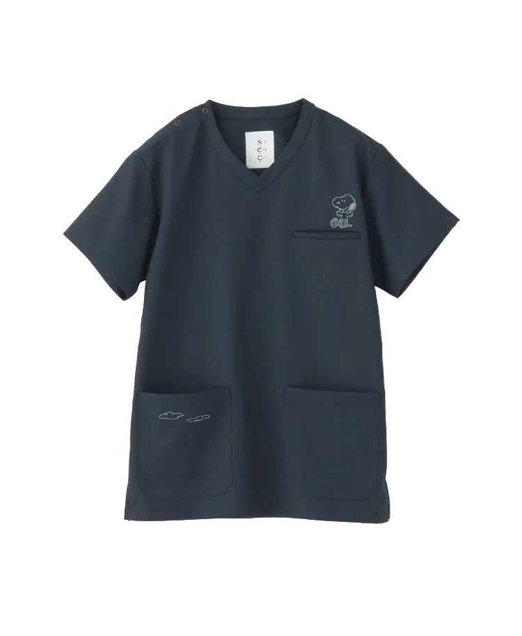 Scrub Canvas Club × PEANUTS Unisex Scrub Top