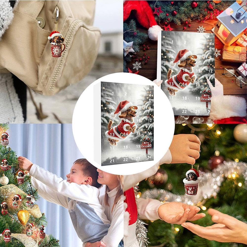LIHAO Advent Calendar 2024 Christmas Pendant Set