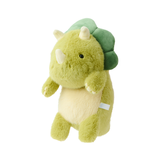 Funbaruzu Posture Support Plush Toy Triceratops Dinosaur Edition