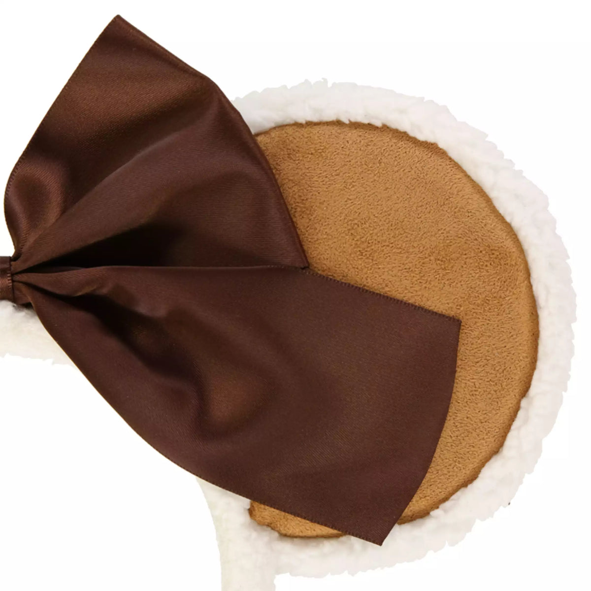 Disney Minnie Mouse Headband Brown Ears & Large Ribbon