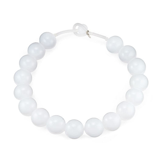 Frost Bubble Straight Venetian Glass Necklace 50cm