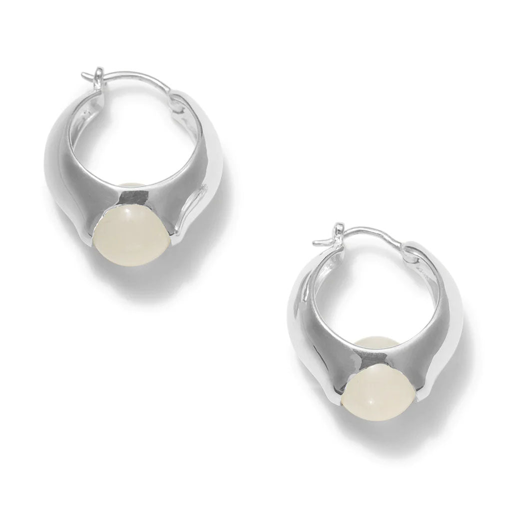 Annika Inez Rolling Stone Earrings Sterling Silver