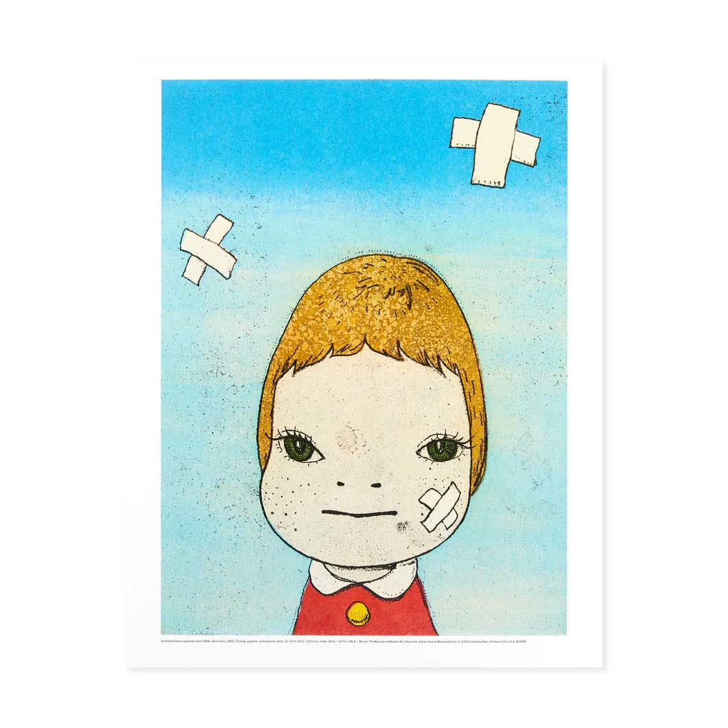 Yoshitomo Nara Green Eyes Art Poster