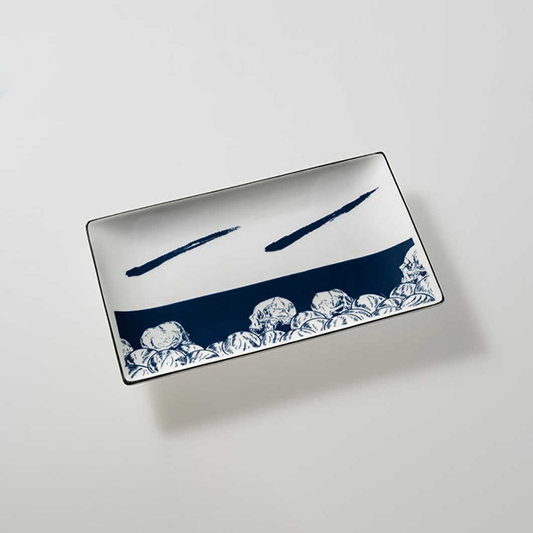 Tadanori Yokoo Skull Rectangular Plate