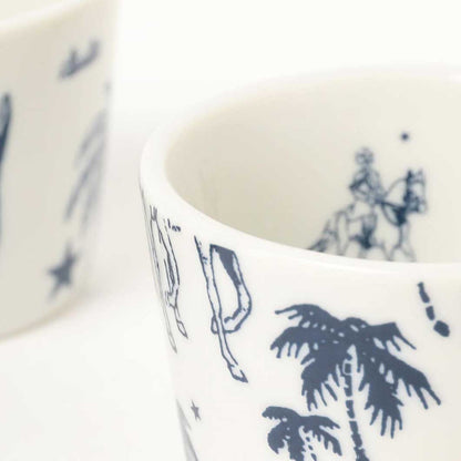 Tadanori Yokoo Skull Ochoko Cup Set – 5 Pieces