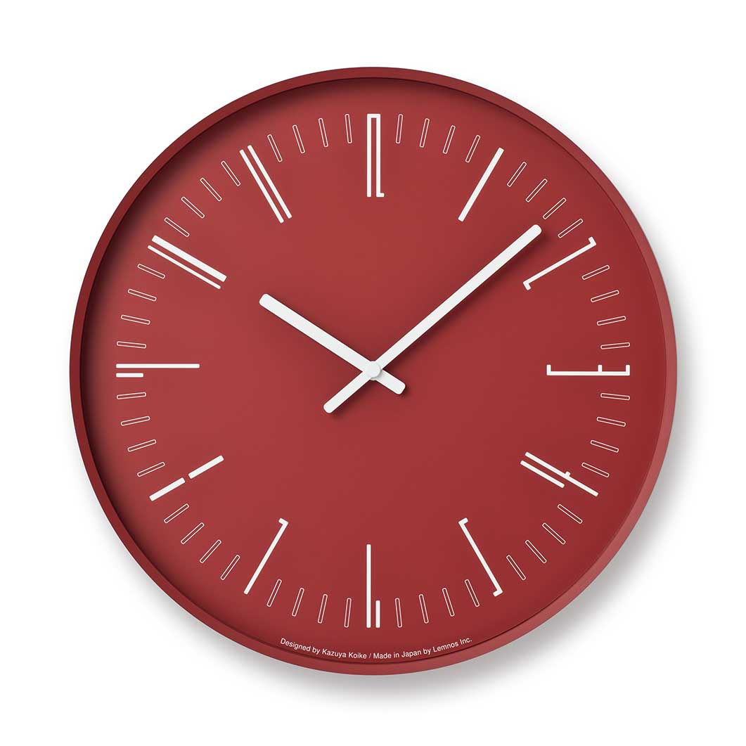 Kazuya Koike Draw Wall Clock Red