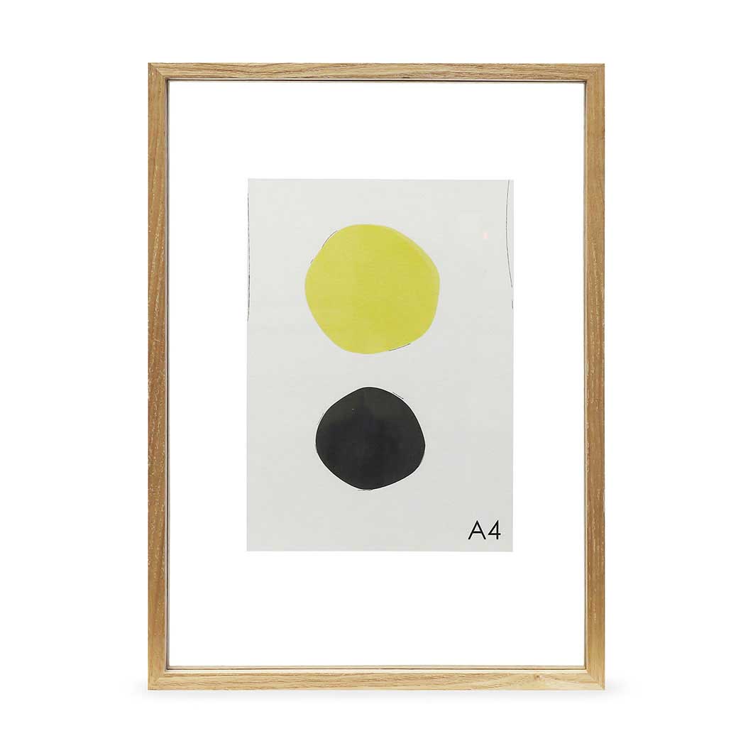 MOMA A4 Floating Wood Picture Frame