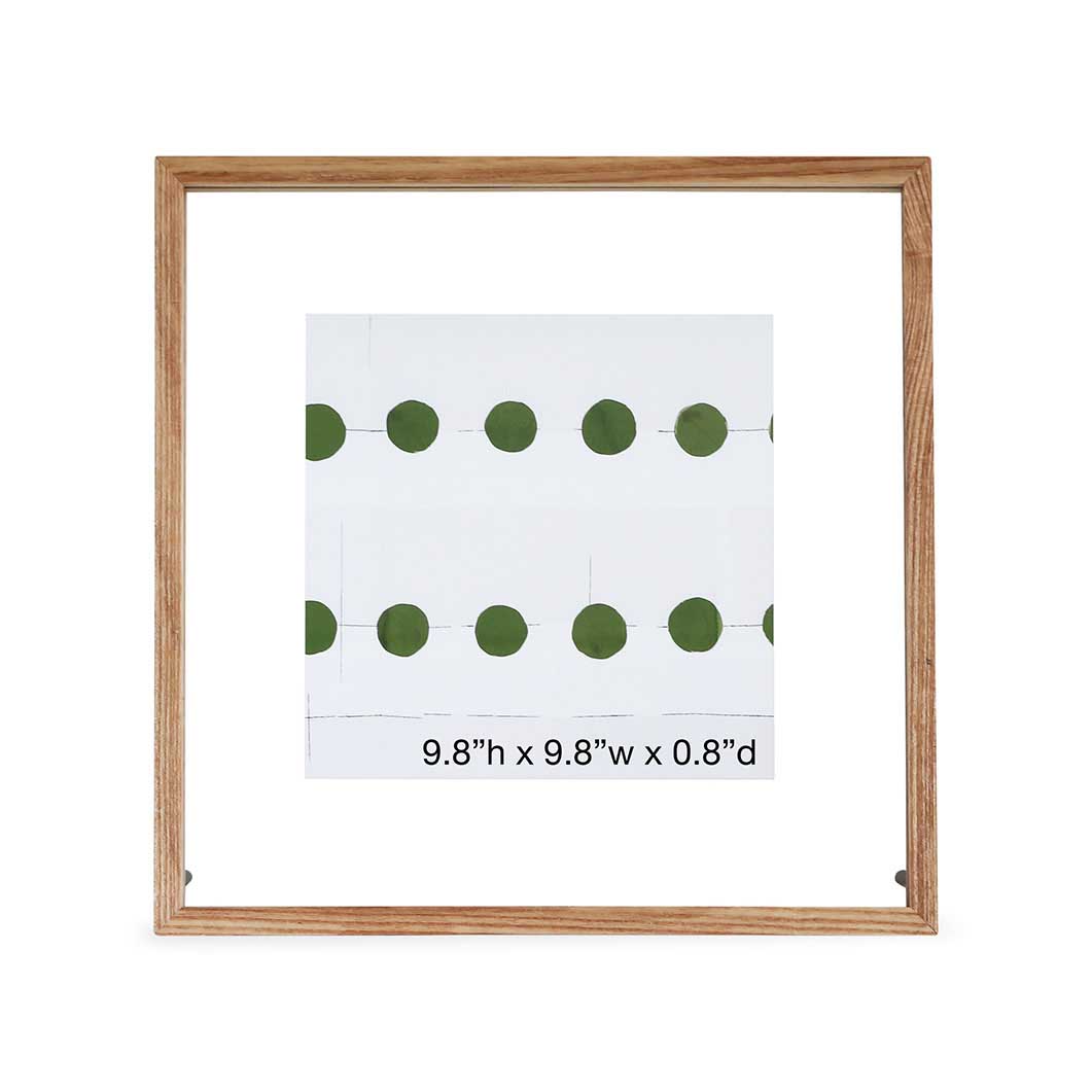 MoMA Floating Square Wood Picture Frame
