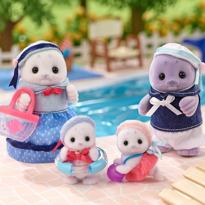 Sylvanian Families Seal Family FS-51 Marine Themed Toy Set