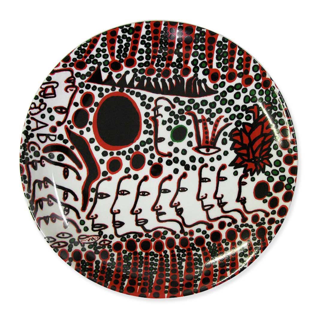 Yayoi Kusama Women Wait for Love Ceramic Decorative Plate
