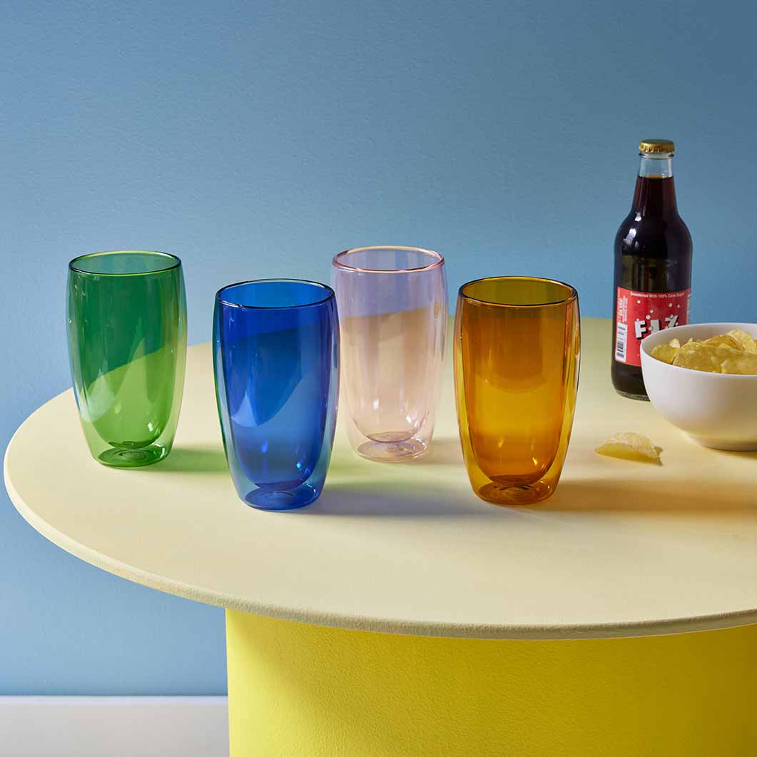 Bodum Pavina Large Double Wall Glass Set of 4