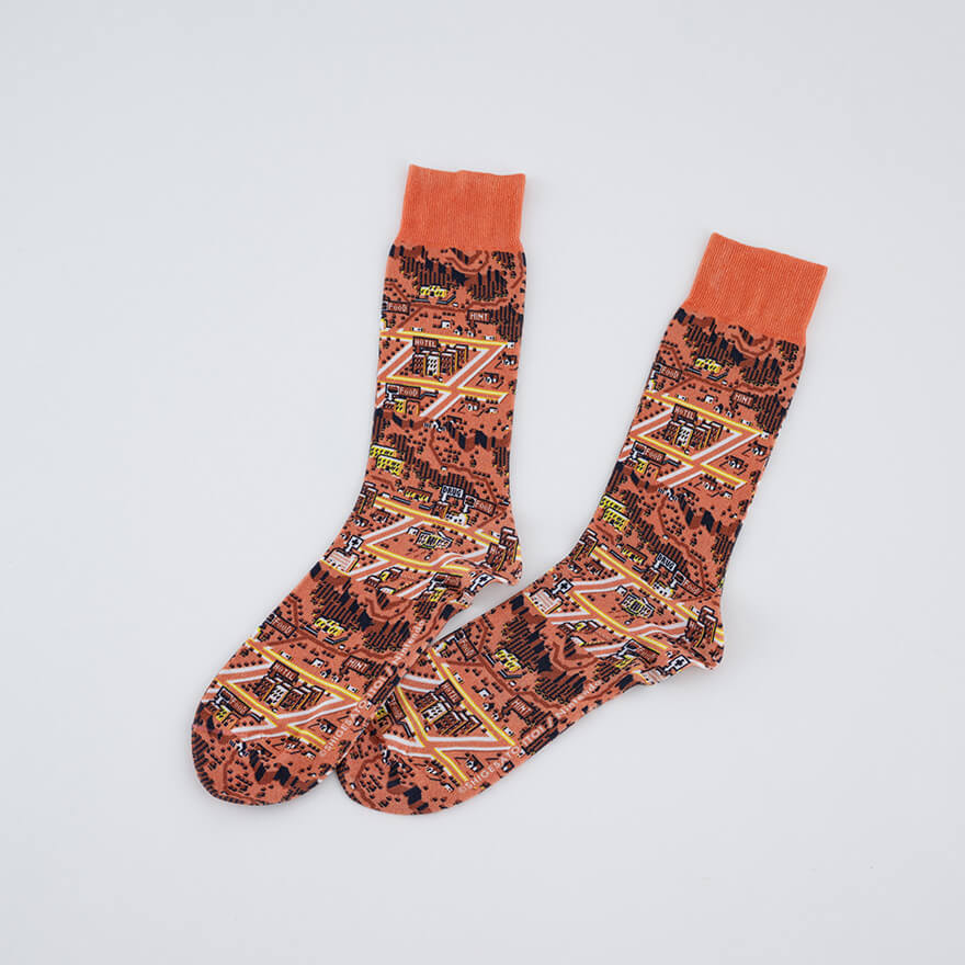 Tabio MOTHER 2 Onett Map Knit Socks