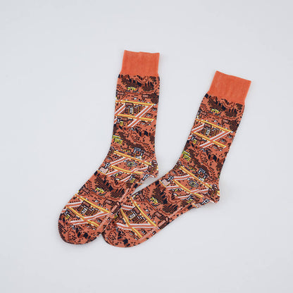 Tabio MOTHER 2 Onett Map Knit Socks