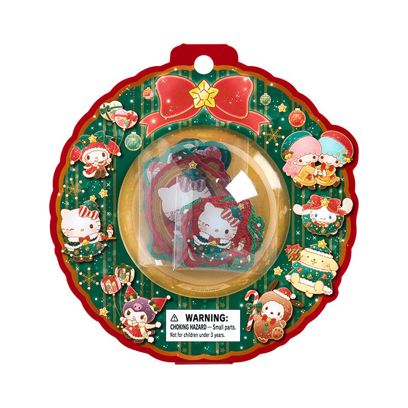 Sanrio Characters Christmas Holographic Sticker Set