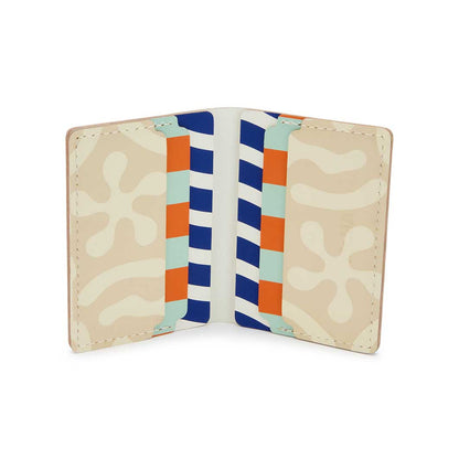 Dusen Dusen Recycled Leather Double Card Case Sand