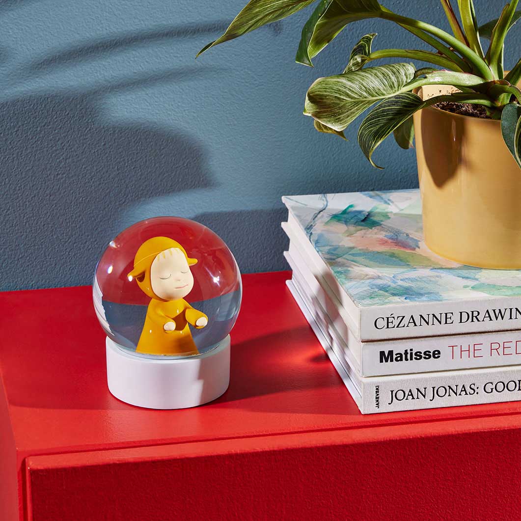 Yoshitomo Nara Little Wanderer Snow Globe Art Collectible
