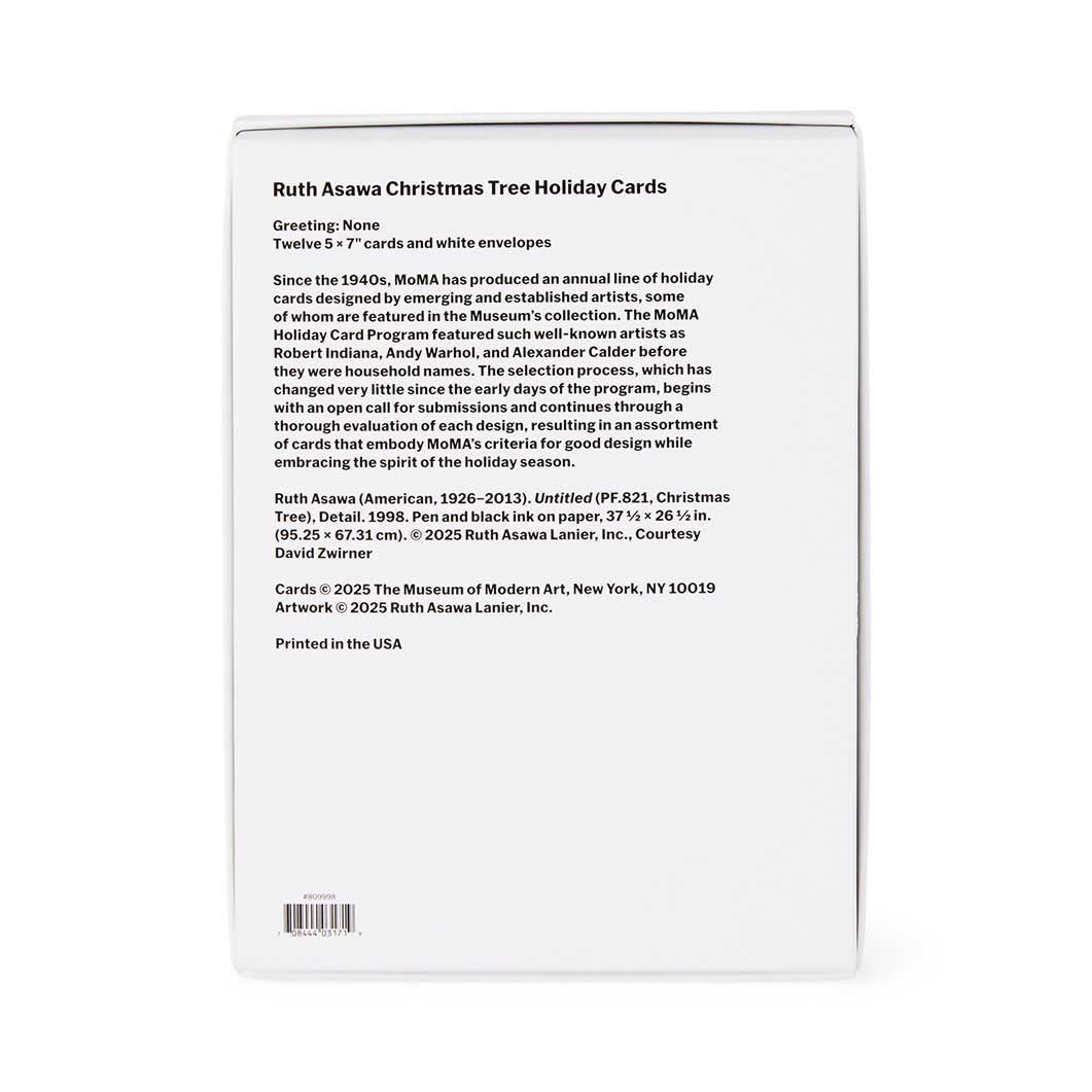 MoMA Ruth Asawa Christmas Tree Greeting Cards Set