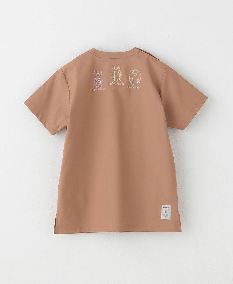 Scrub Canvas Club × WONDER ART Asahiyama Zoo Unisex Scrub Top R69