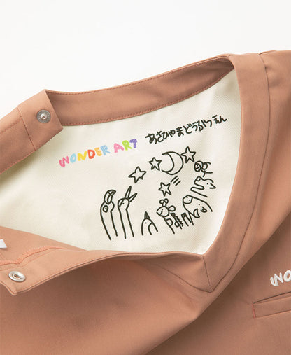Scrub Canvas Club × WONDER ART Asahiyama Zoo Unisex Scrub Top R69