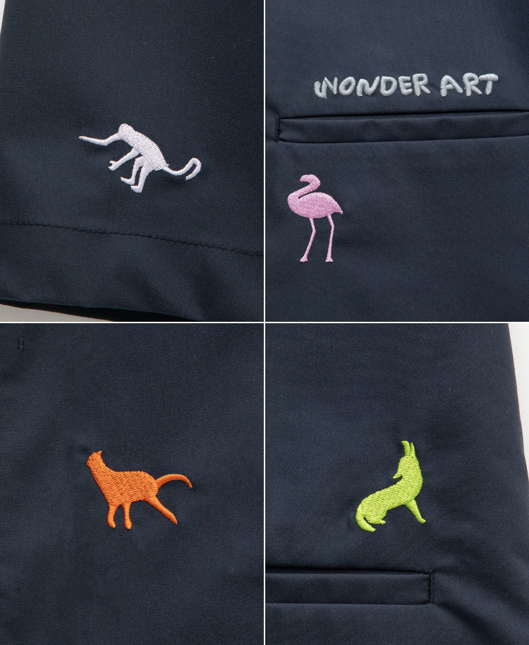 Scrub Canvas Club × WONDER ART Asahiyama Zoo Unisex Scrub Top R69