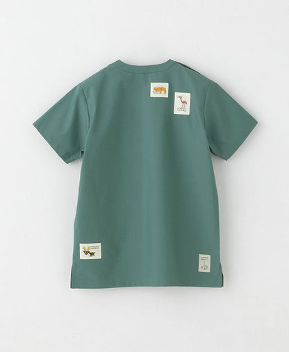 Scrub Canvas Club × WONDER ART Asahiyama Zoo Unisex Scrub Top R69