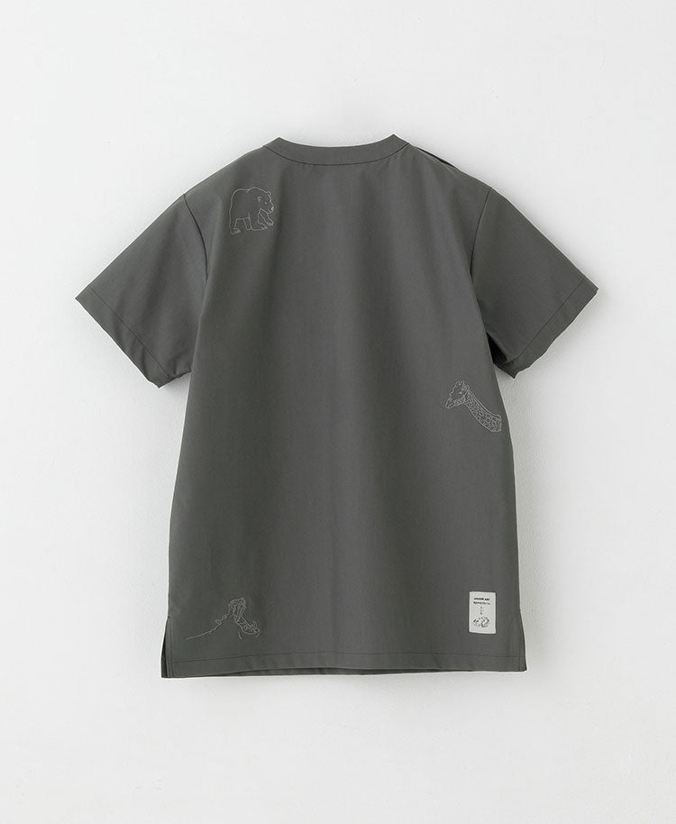 Scrub Canvas Club × WONDER ART Asahiyama Zoo Unisex Scrub Top R69