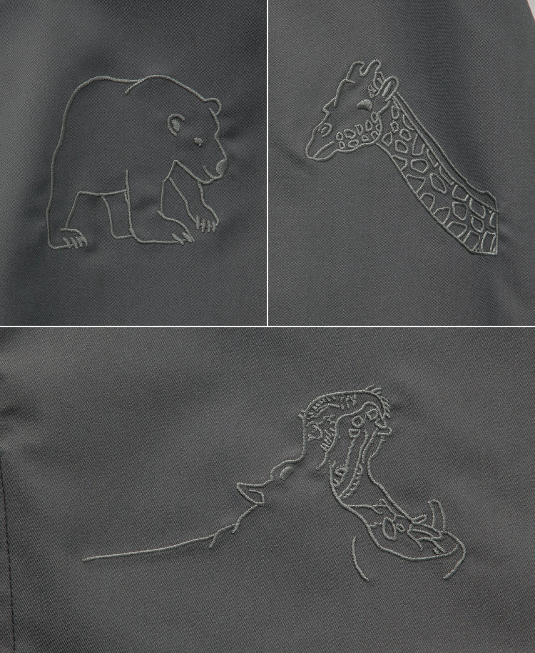Scrub Canvas Club × WONDER ART Asahiyama Zoo Unisex Scrub Top R69