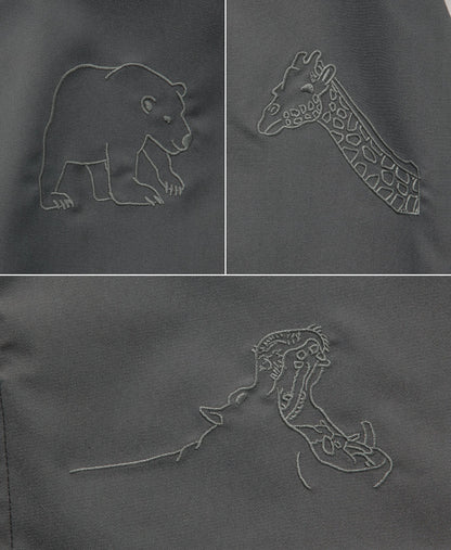 Scrub Canvas Club × WONDER ART Asahiyama Zoo Unisex Scrub Top R69